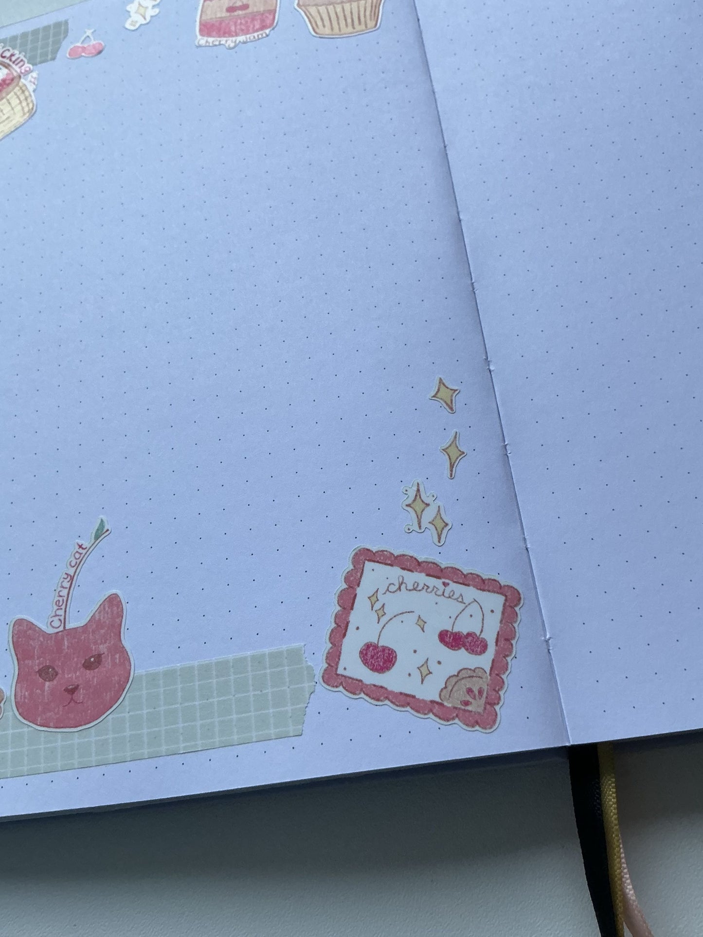 cherry picture frame and cherry cat corner