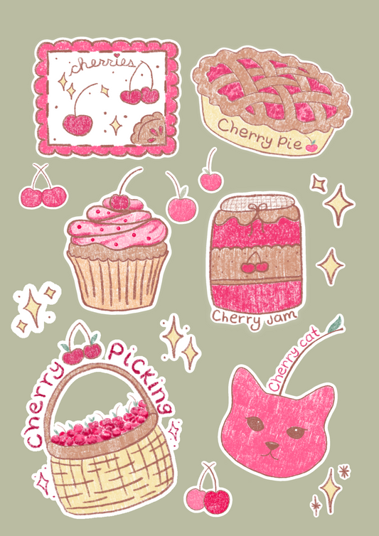 Cherry Picking Sticker Sheet