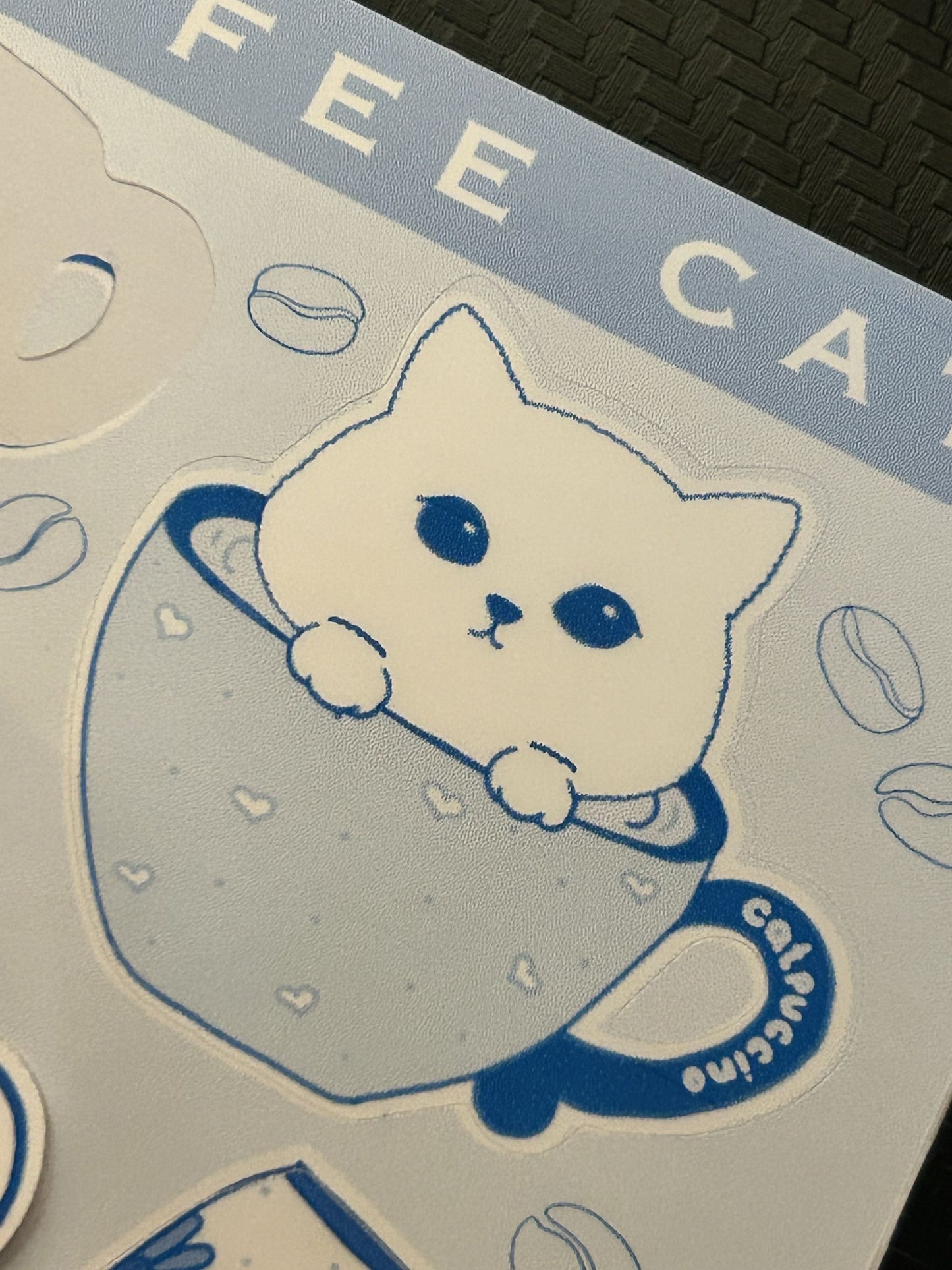 Coffee Cat Sticker Sheet